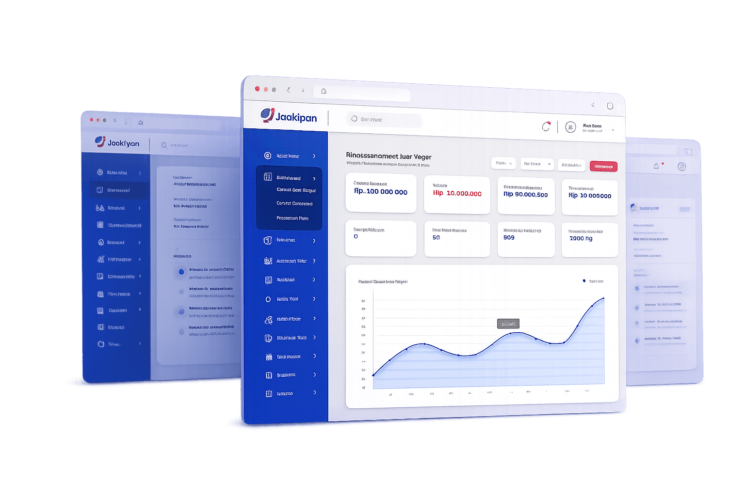 Web internal Jaskipin untuk transaksi ekspedisi dan dashboard analitik